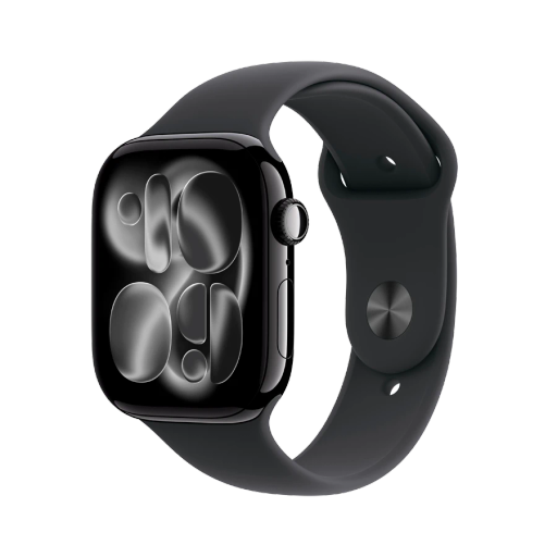 Apple Watch Series 11 GPS, 46mm, Sport Band "Black", M/L, Jet Black Aluminium